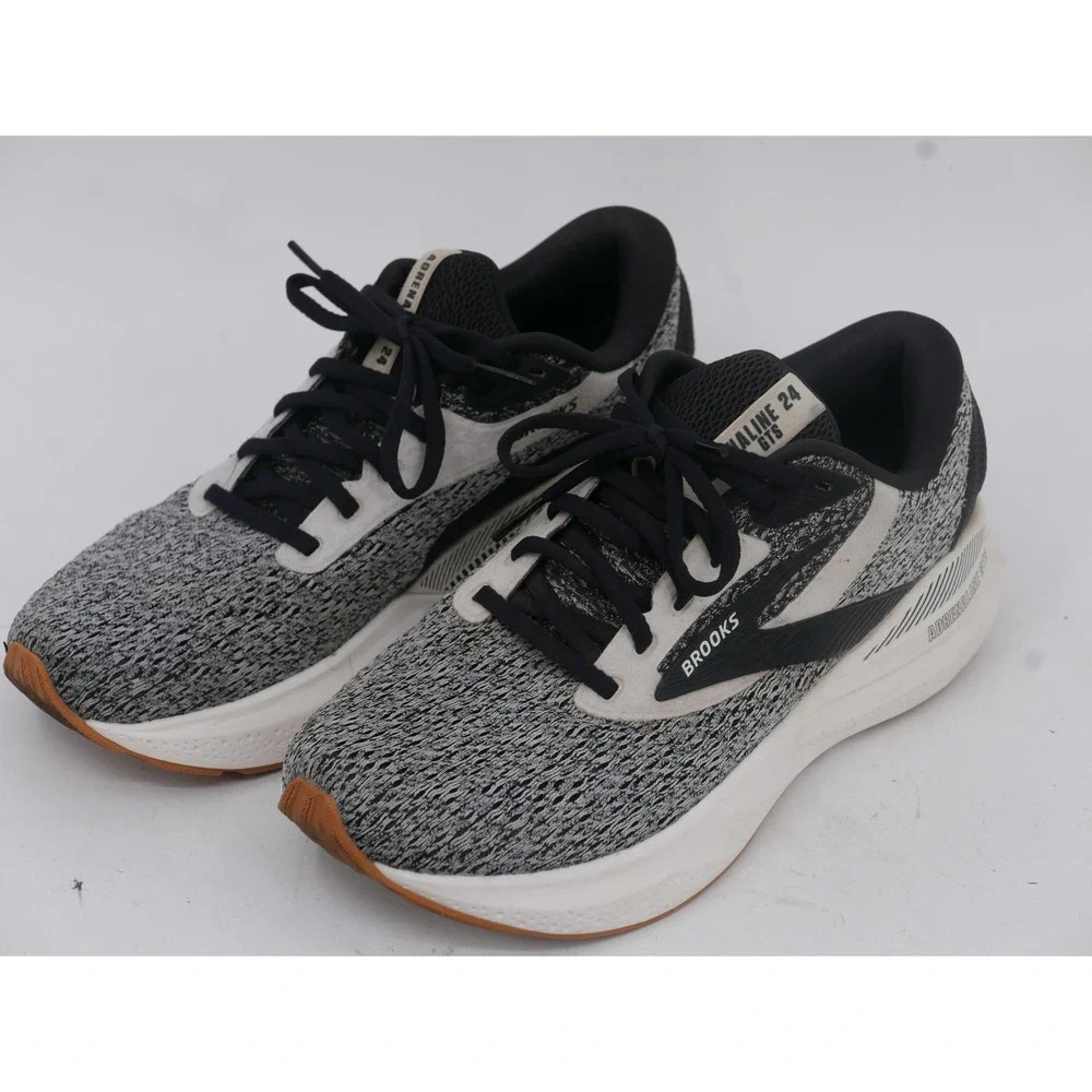 Brooks Adrenaline 24 GTS Shoes Gray Black Mesh Running Sneakers Women's Size 9